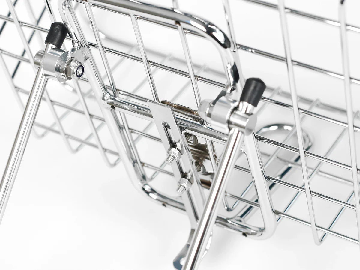 BLB Rack & Basket Combo Chrome - Simple Bike Store