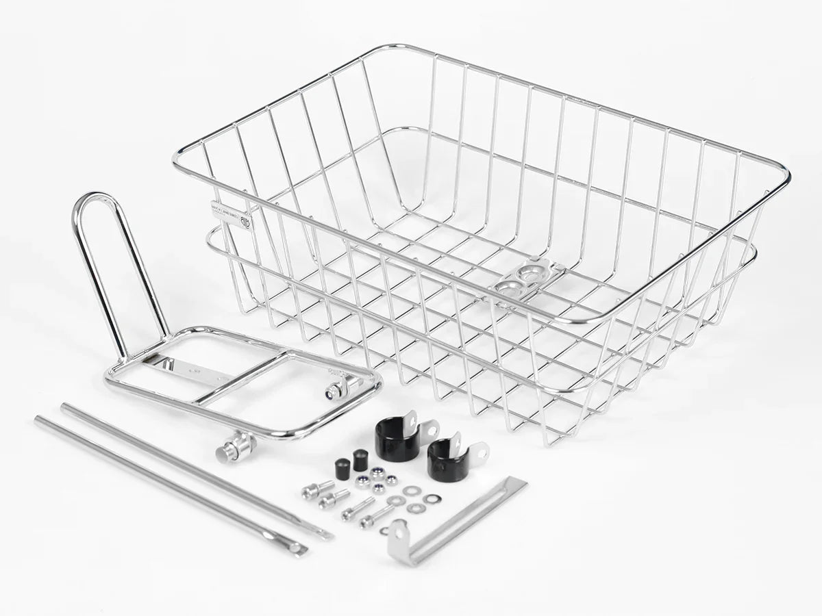BLB Rack & Basket Combo Chrome - Simple Bike Store