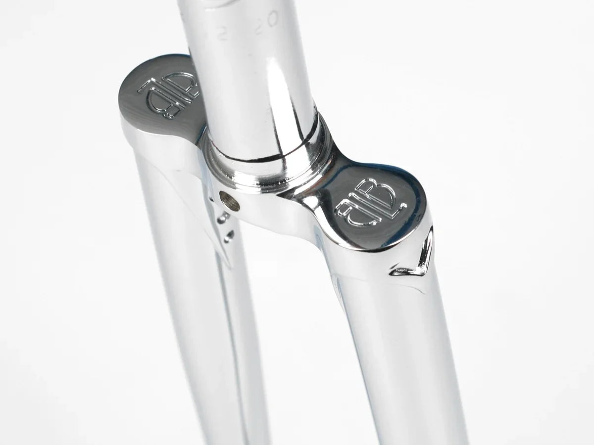 BLB Flat Crown Fork Chrome - Simple Bike Store