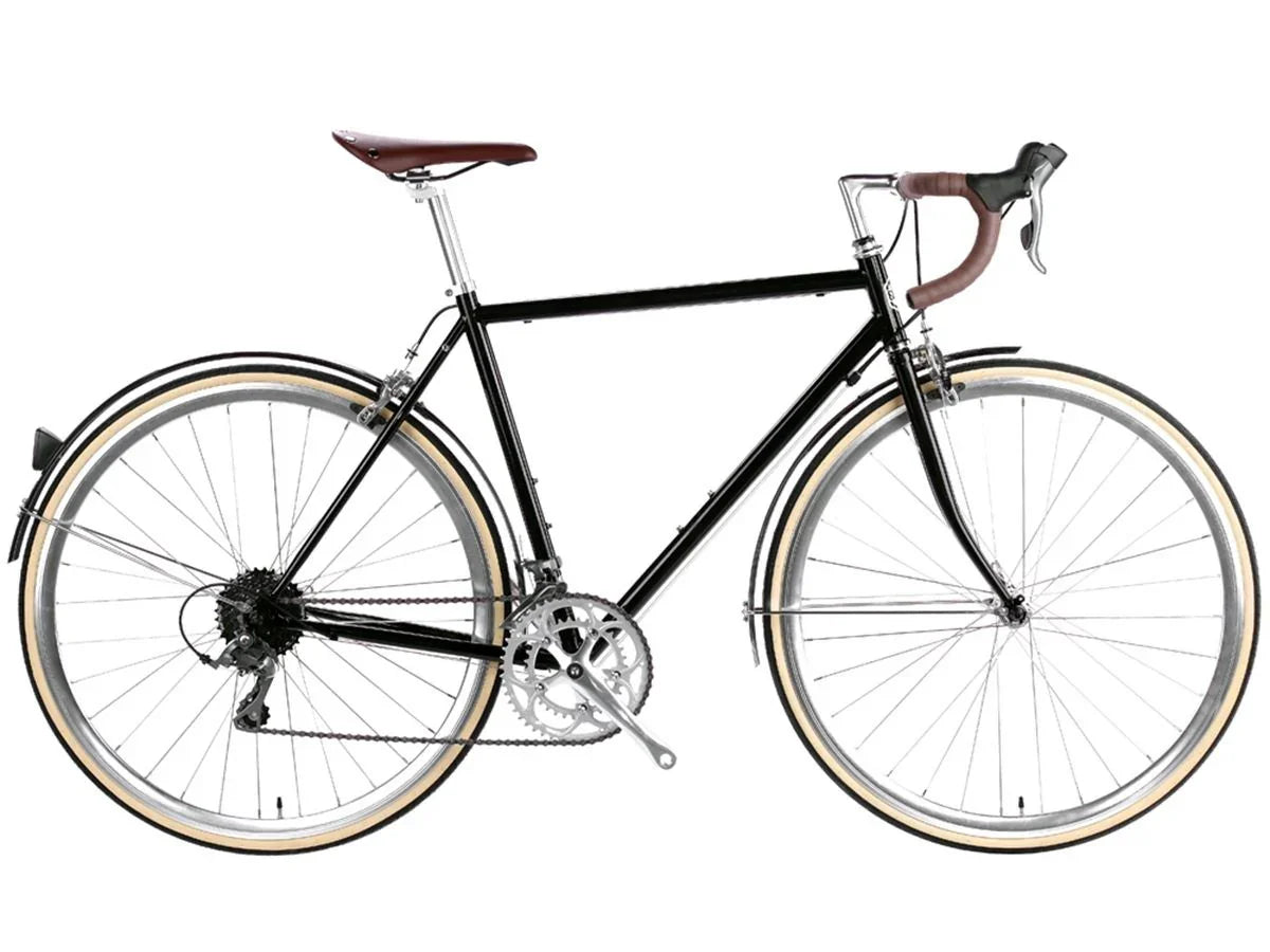 6KU Troy 16spd City Bike - Del Rey Black - Simple Bike Store
