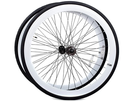 6KU Wheelset 700C White - Simple Bike Store