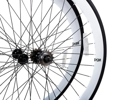6KU Wheelset 700C White - Simple Bike Store
