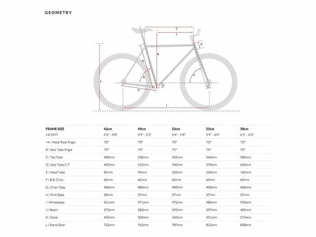 6KU Fixie & Single Speed Bike - Cayenne - Simple Bike Store