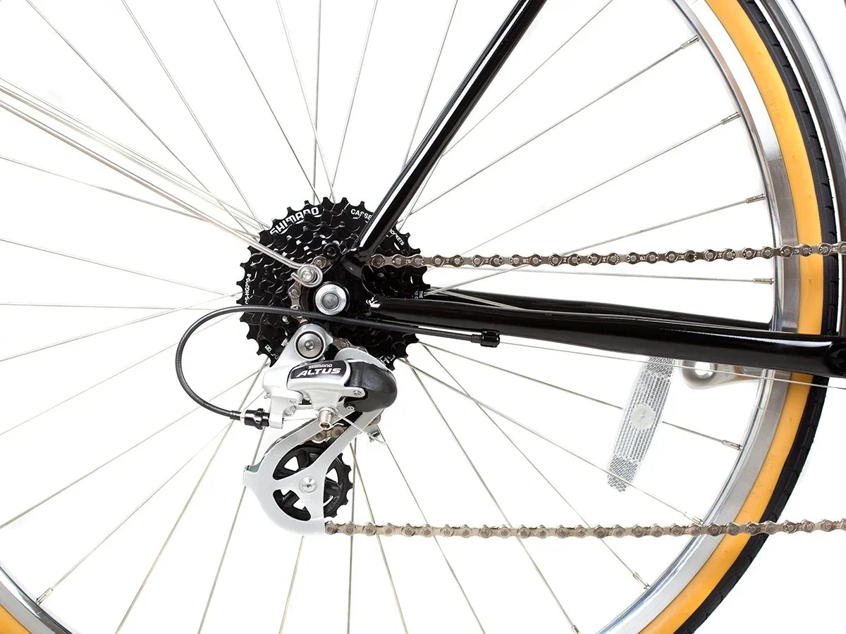 BLB Beetle 8spd Town Bike - Black - Simple Bike Store