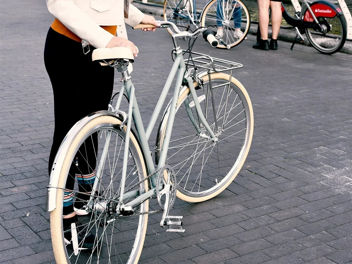 BLB Butterfly 3spd Town Bike - Sage Green - Simple Bike Store