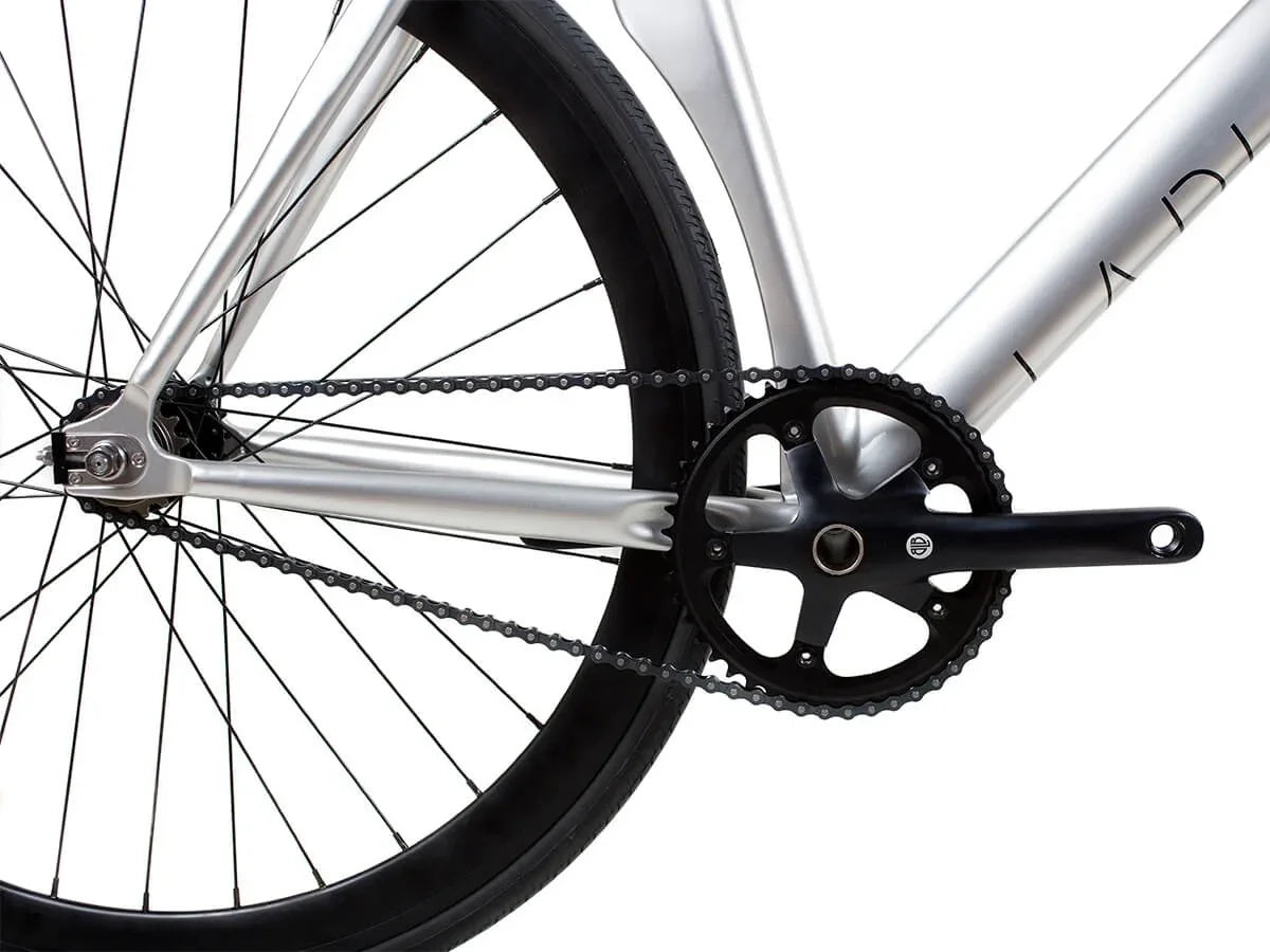 BLB La Piovra ATK Fixie & Single Speed Bike - Polished Silver - Simple Bike Store