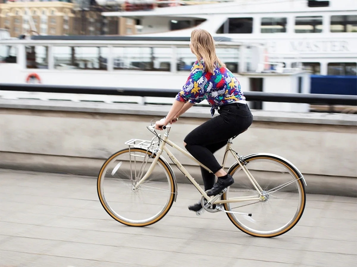 BLB Butterfly 3spd Town Bike - Natural Beige - Simple Bike Store