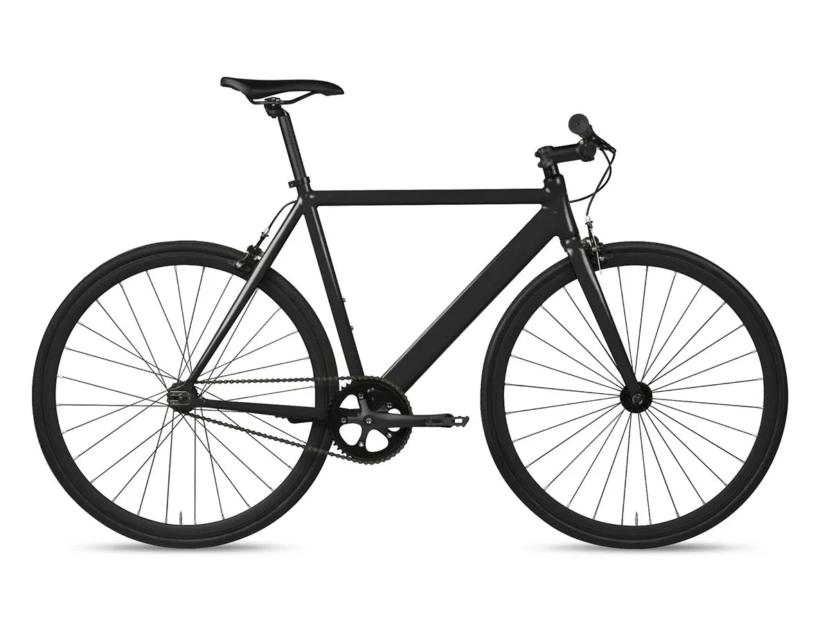 6KU Track Fixie & Single Speed Bike - Black - Simple Bike Store