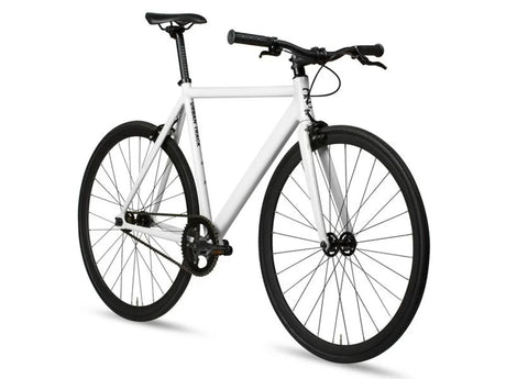 6KU Track Fixie & Single Speed Bike - White - Simple Bike Store