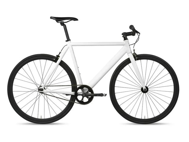 6KU Track Fixie & Single Speed Bike - White - Simple Bike Store