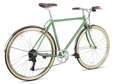 6KU Odyssey 8spd City Bike - Silverlake Green - Simple Bike Store