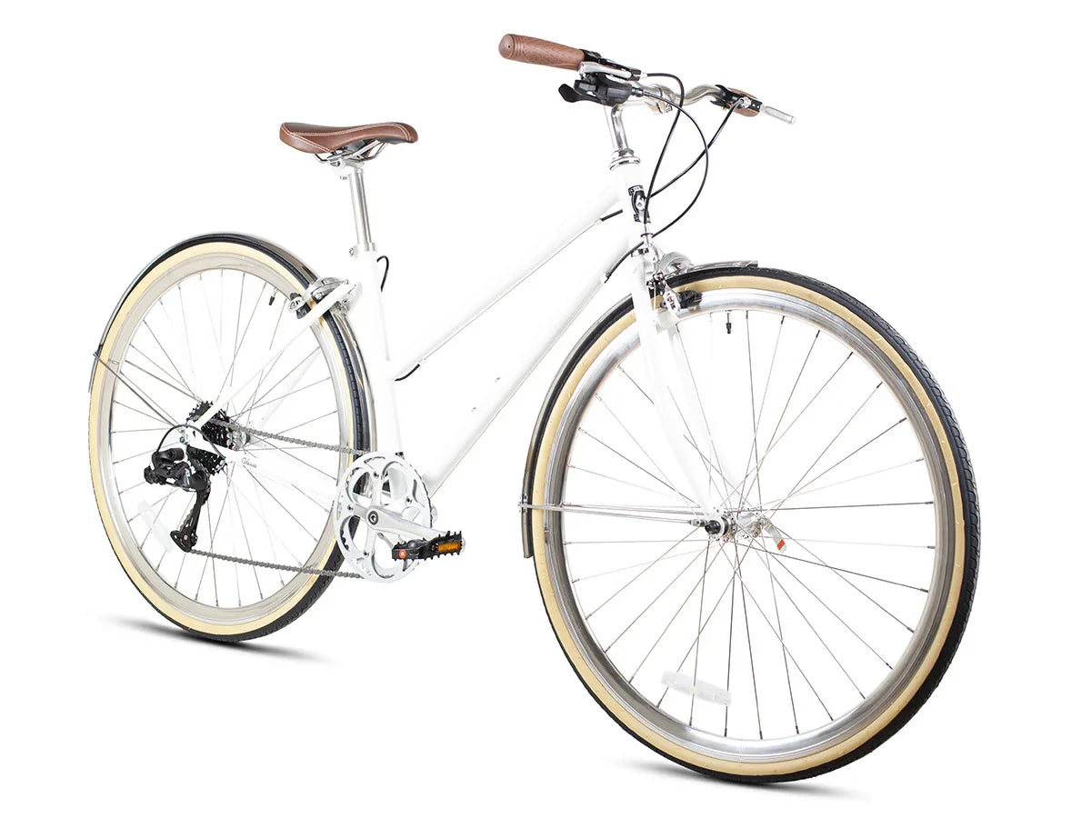 6KU Odessa 8spd City Bike - Coney White - Simple Bike Store