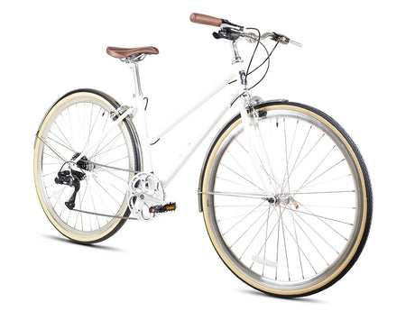 6KU Odessa 8spd City Bike - Coney White - Simple Bike Store