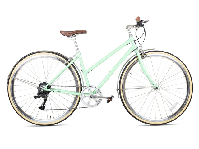 6KU Odessa 8spd City Bike - Elysian Green - Simple Bike Store