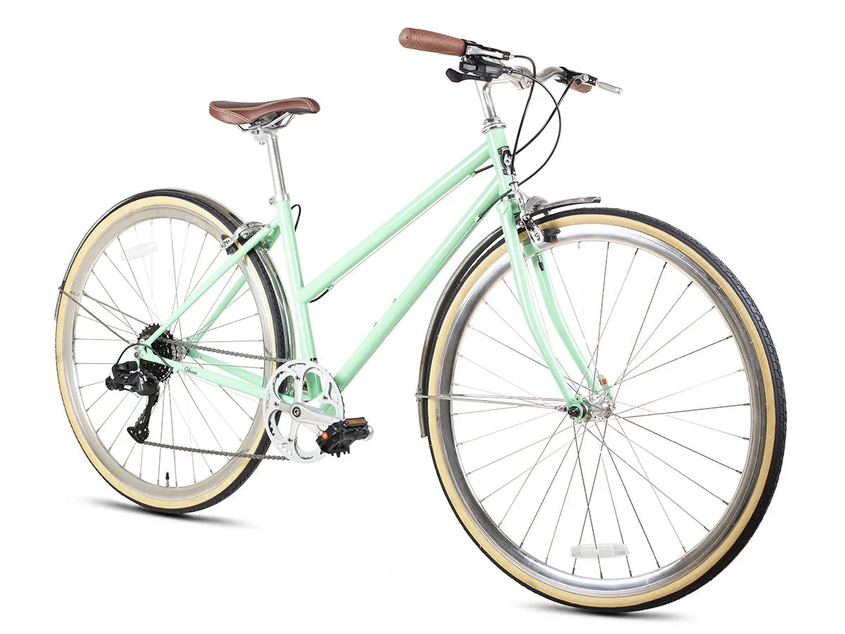6KU Odessa 8spd City Bike - Elysian Green - Simple Bike Store