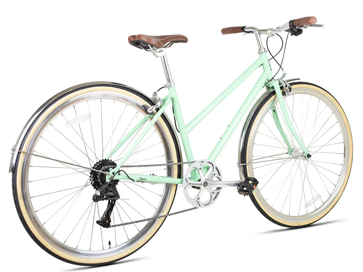 6KU Odessa 8spd City Bike - Elysian Green - Simple Bike Store