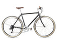 6KU Odyssey 8spd City Bike - Delano Black - Simple Bike Store