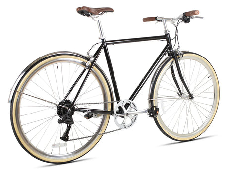 6KU Odyssey 8spd City Bike - Delano Black - Simple Bike Store