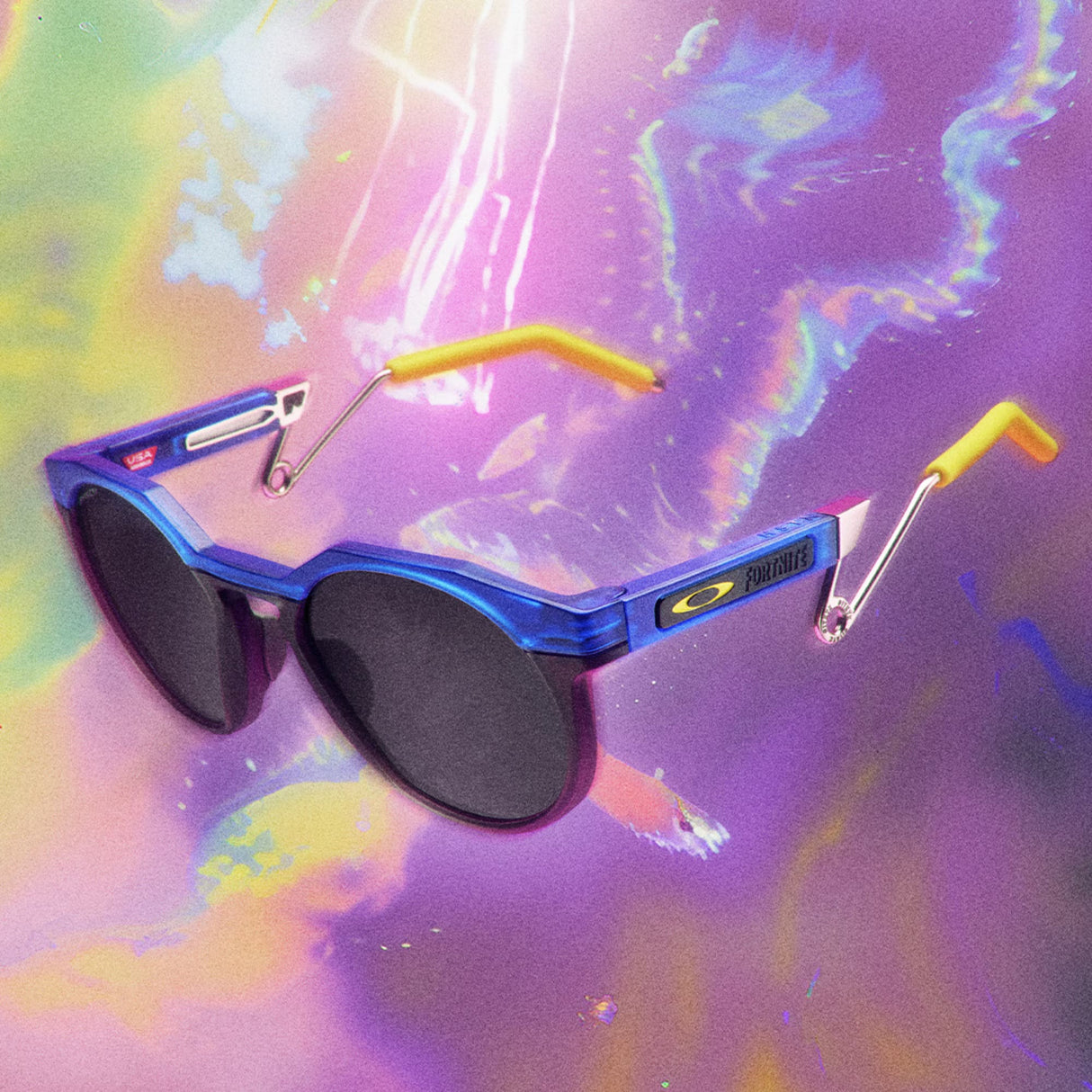 OAKLEY sunglasses HSTN Metal trans crystal blue w/prizm black