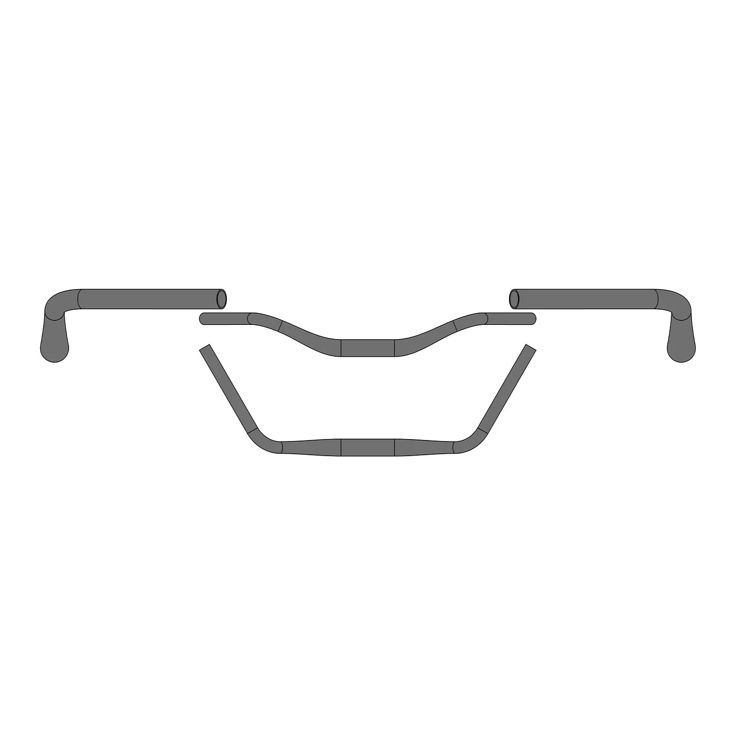 Ergotec Handlebar "Moon Cruiser" - 31.8mm - Polished Silver - Simple Bike Store