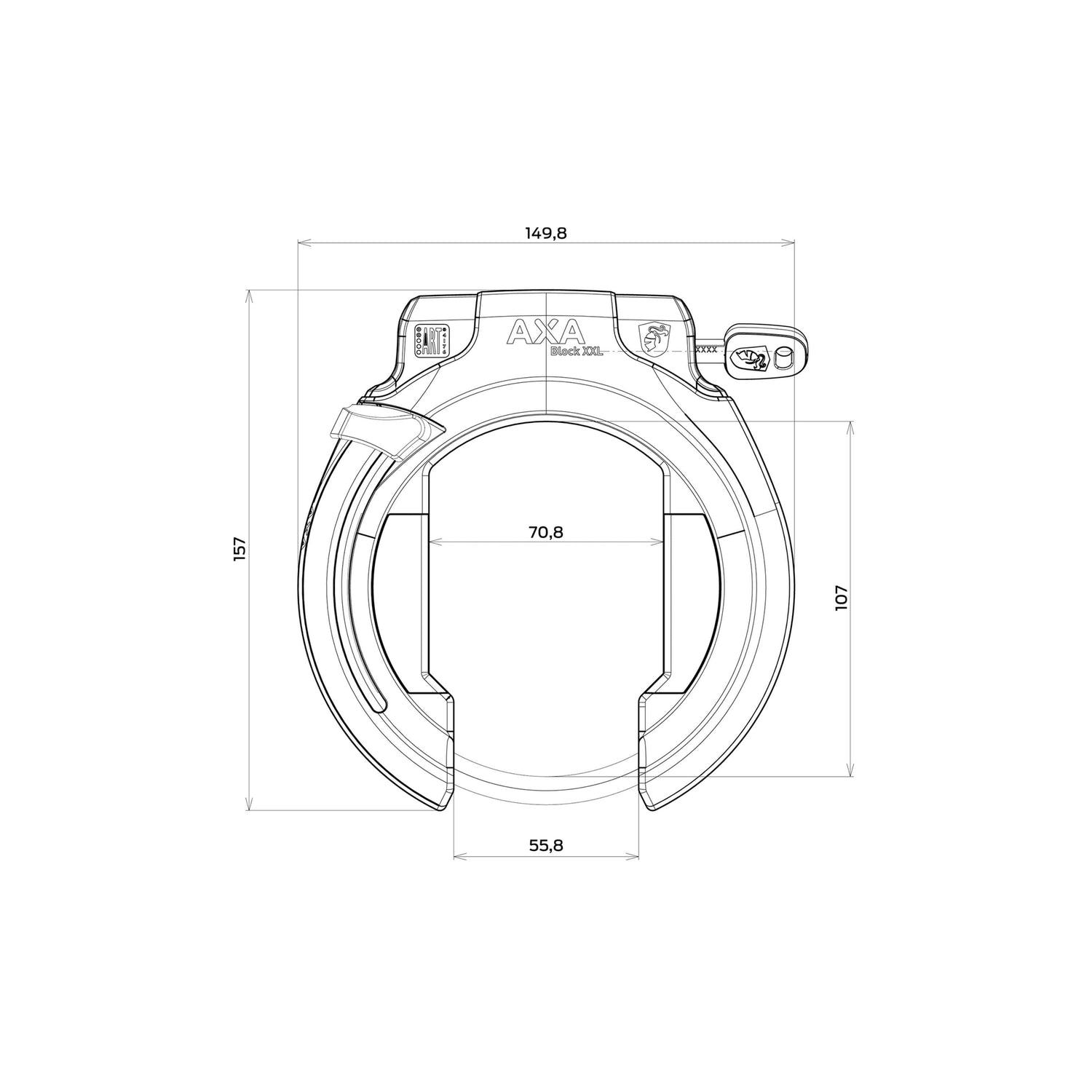 Axa frame lock Block XXL
