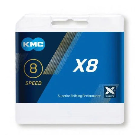 KMC X8 Silver Chain - Simple Bike Store