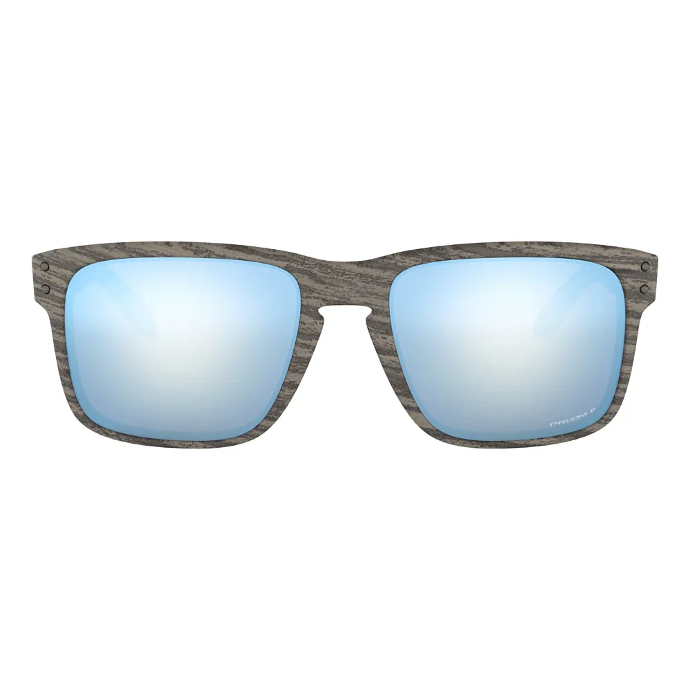 OAKLEY saulesbrilles Holbrook woodgrain w/prizm deep water polar