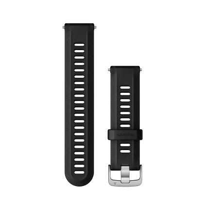 garmin-siksna-pulkstenim-forerunner-955-22mm-silicone-black-silver