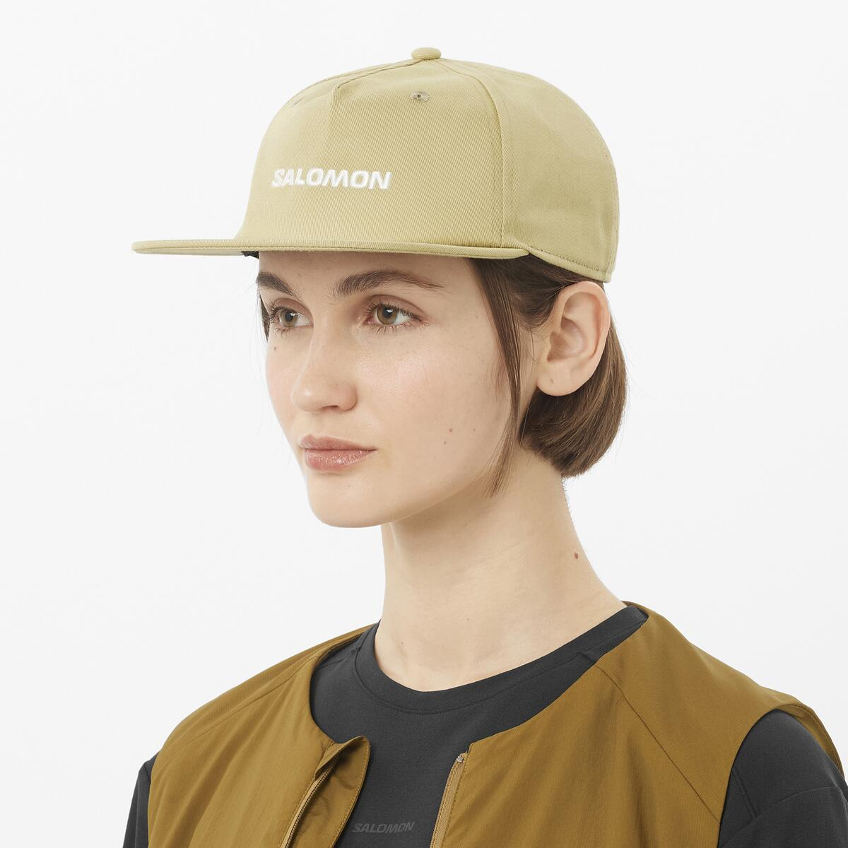 salomon-cepure-ar-nagu-logo-flat-cap-grey-green