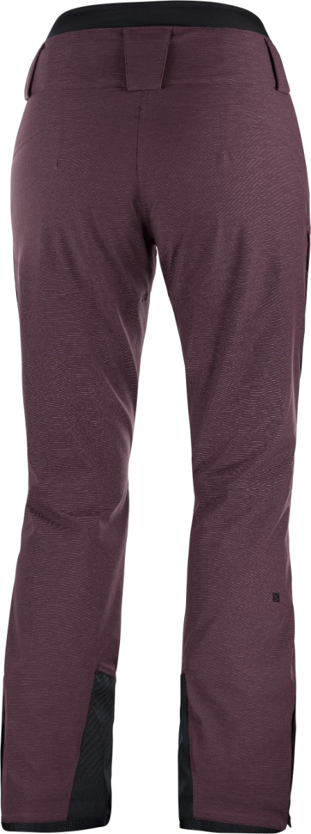 salomon-pants-w-proof-lt-insul-dark-red