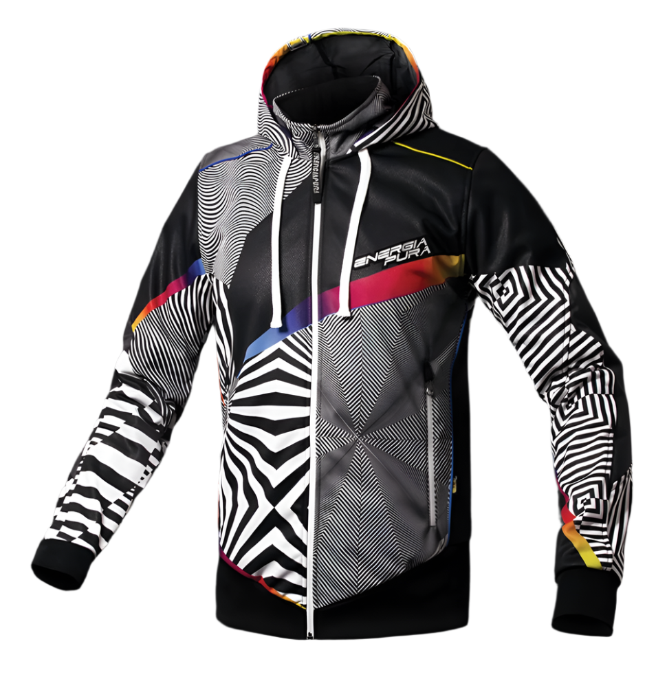 energiapura-jacket-with-hood-jr-optical-black-white
