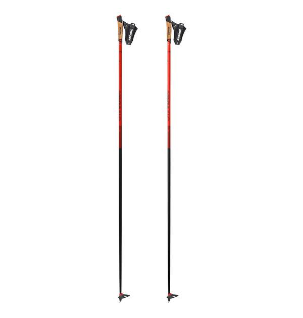 atomic-xc-ski-poles-redster-carbon-qrs-red-black