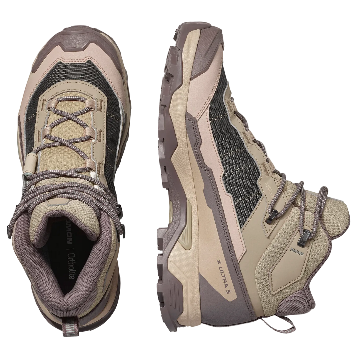 SALOMON shoes X Ultra 5 Mid GTX W iron/desert tan/green milieu