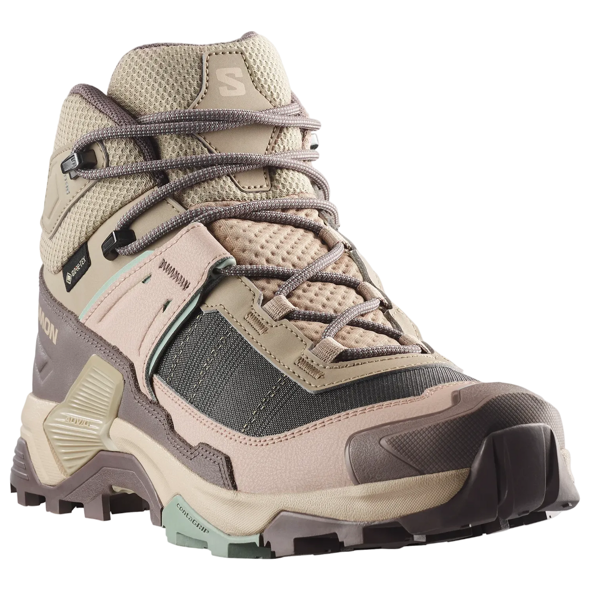SALOMON shoes X Ultra 5 Mid GTX W iron/desert tan/green milieu
