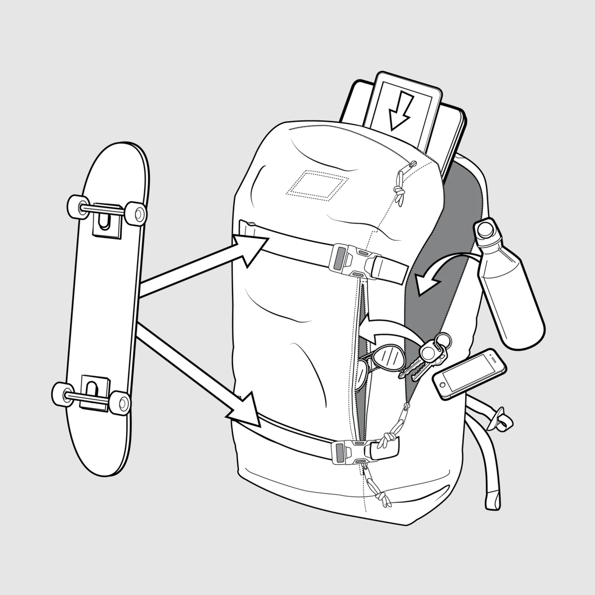 BURTON backpack Kilo 2.0 27L true black