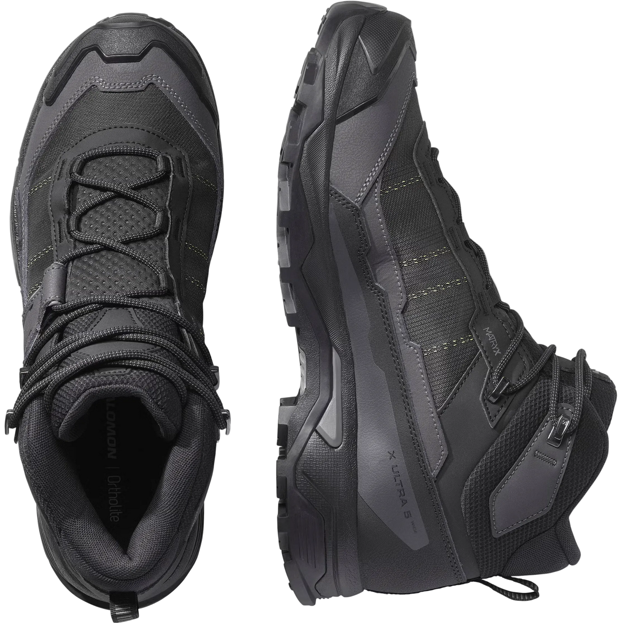 SALOMON shoes X Ultra 5 Mid Wide GTX black/asphalt/castlerock