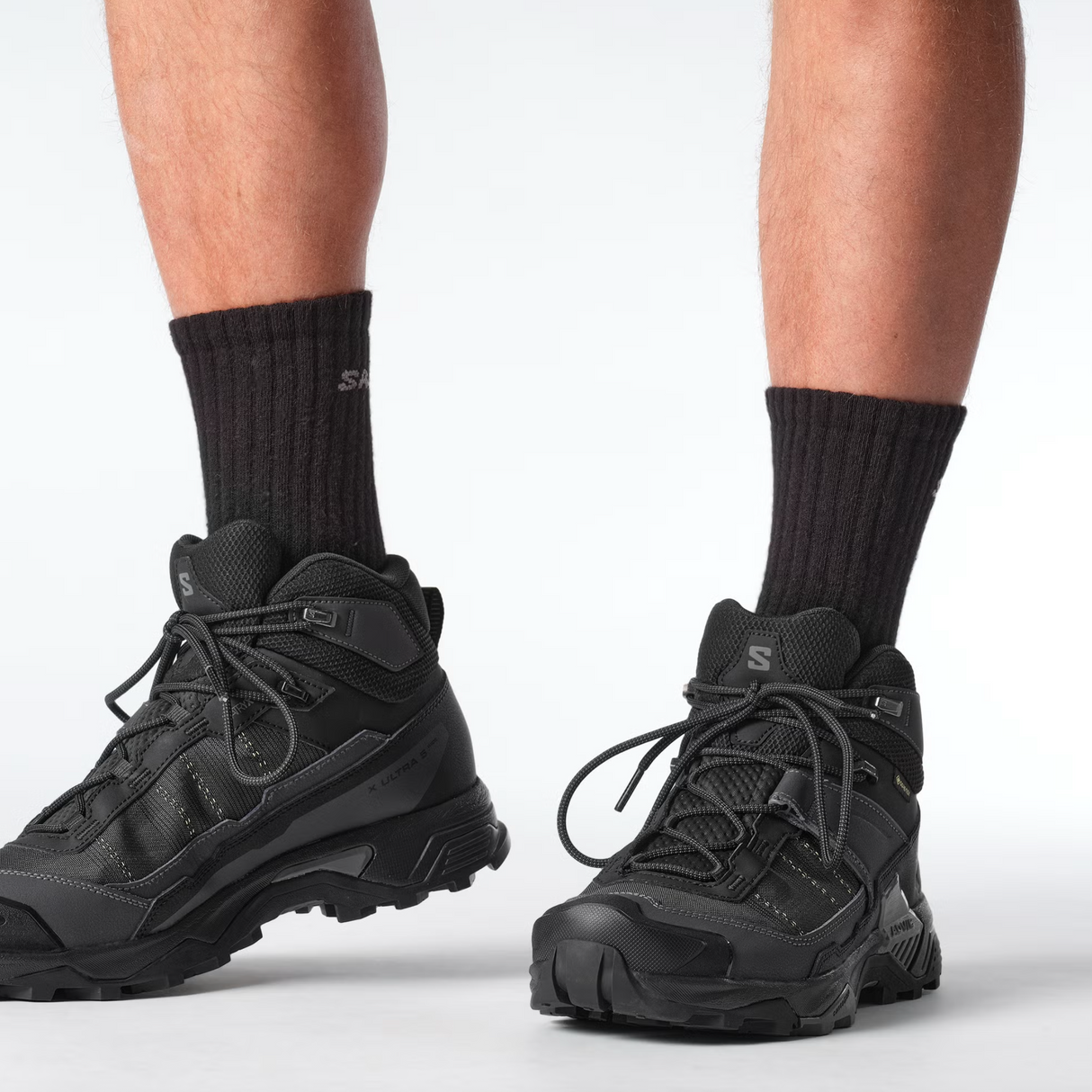 SALOMON shoes X Ultra 5 Mid Wide GTX black/asphalt/castlerock