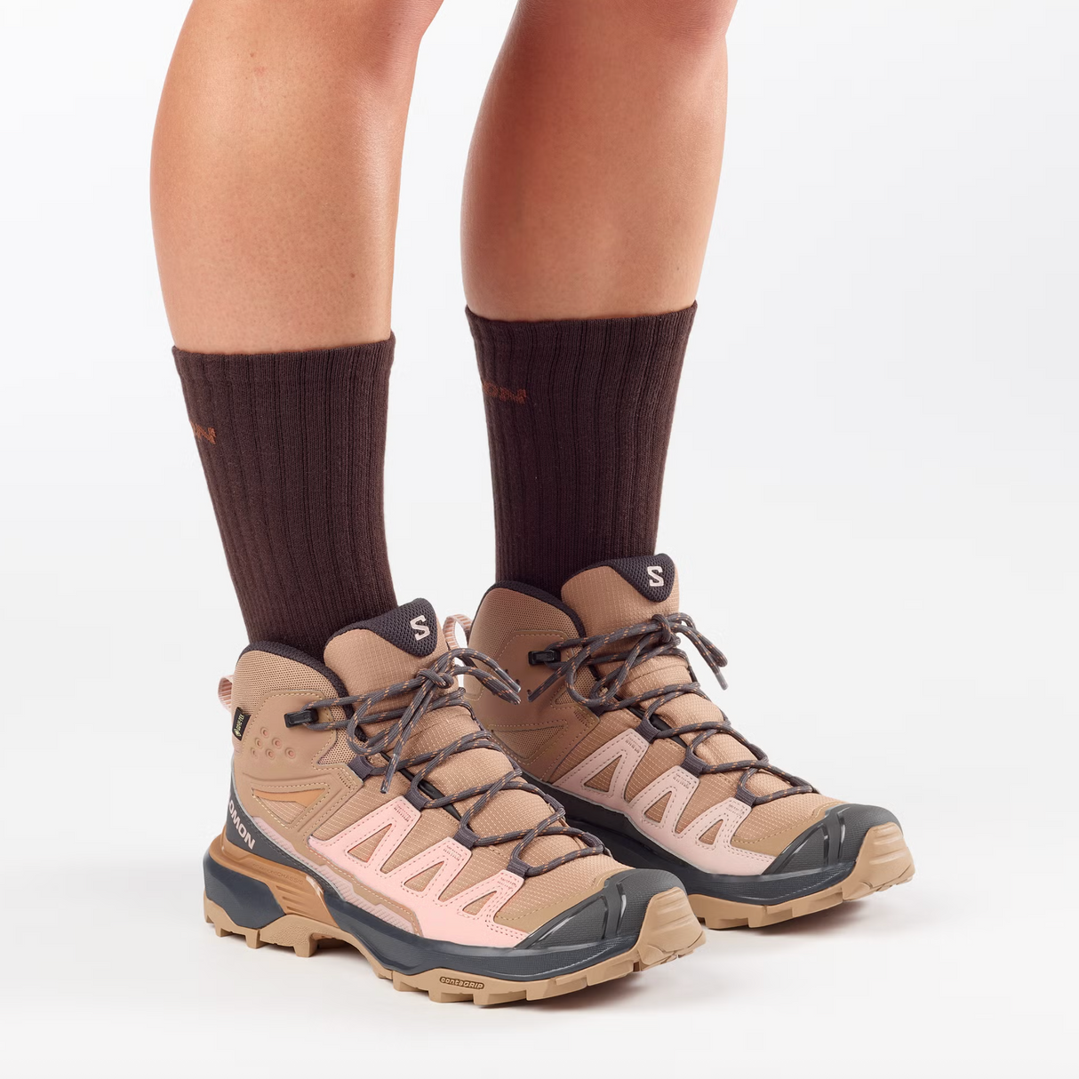 SALOMON shoes X Ultra 360 Mid GTX W burro/shadow gray/pecan brown