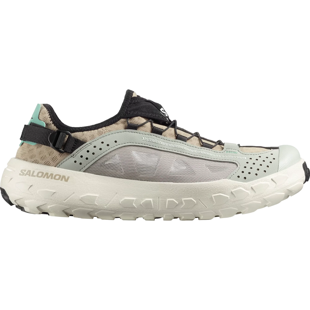 SALOMON shoes Solamphibian desert tan/wrought iron/clearly aqua