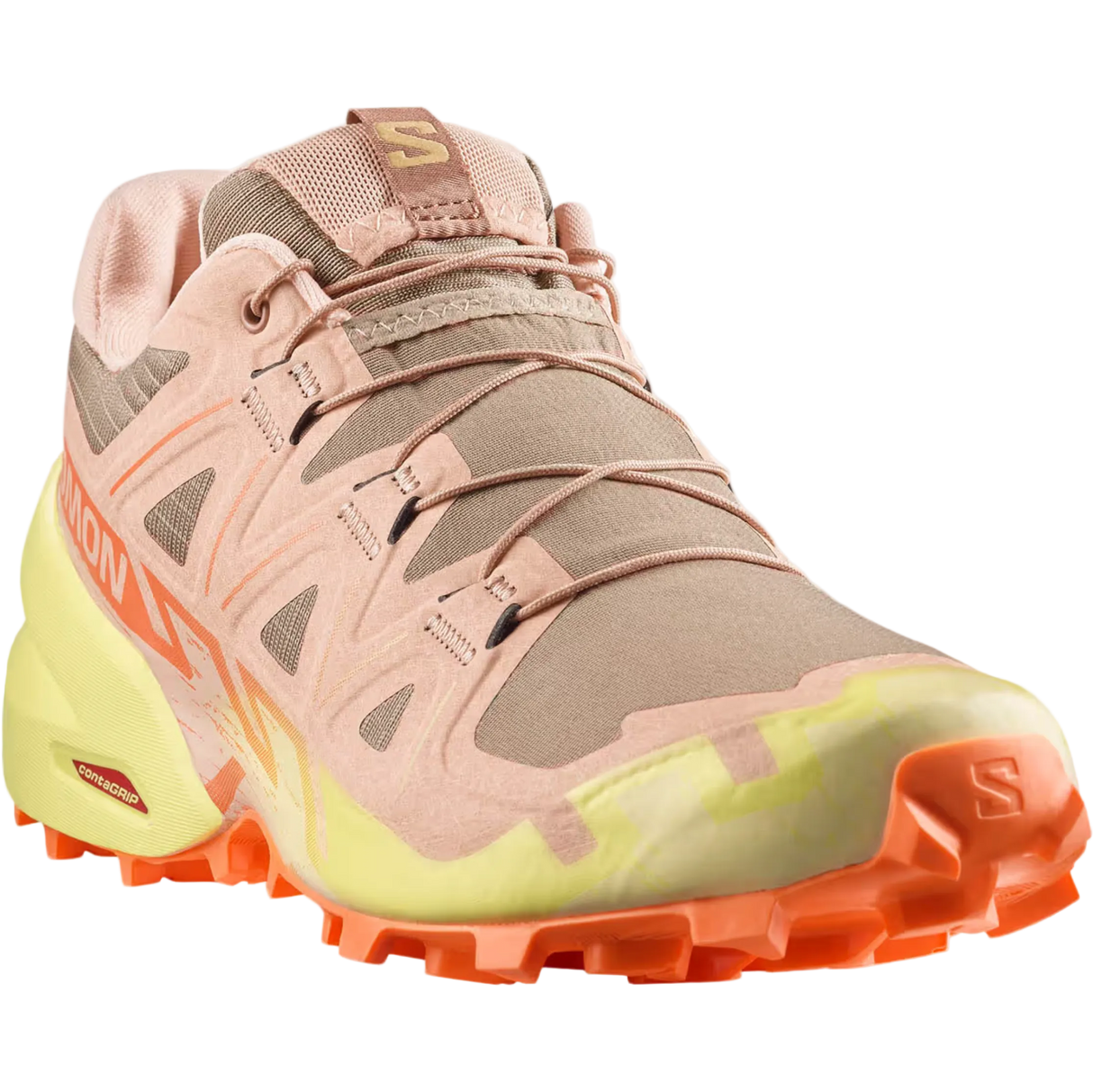 SALOMON shoes Speedcross 6 W burro/sunny lime/almond cream