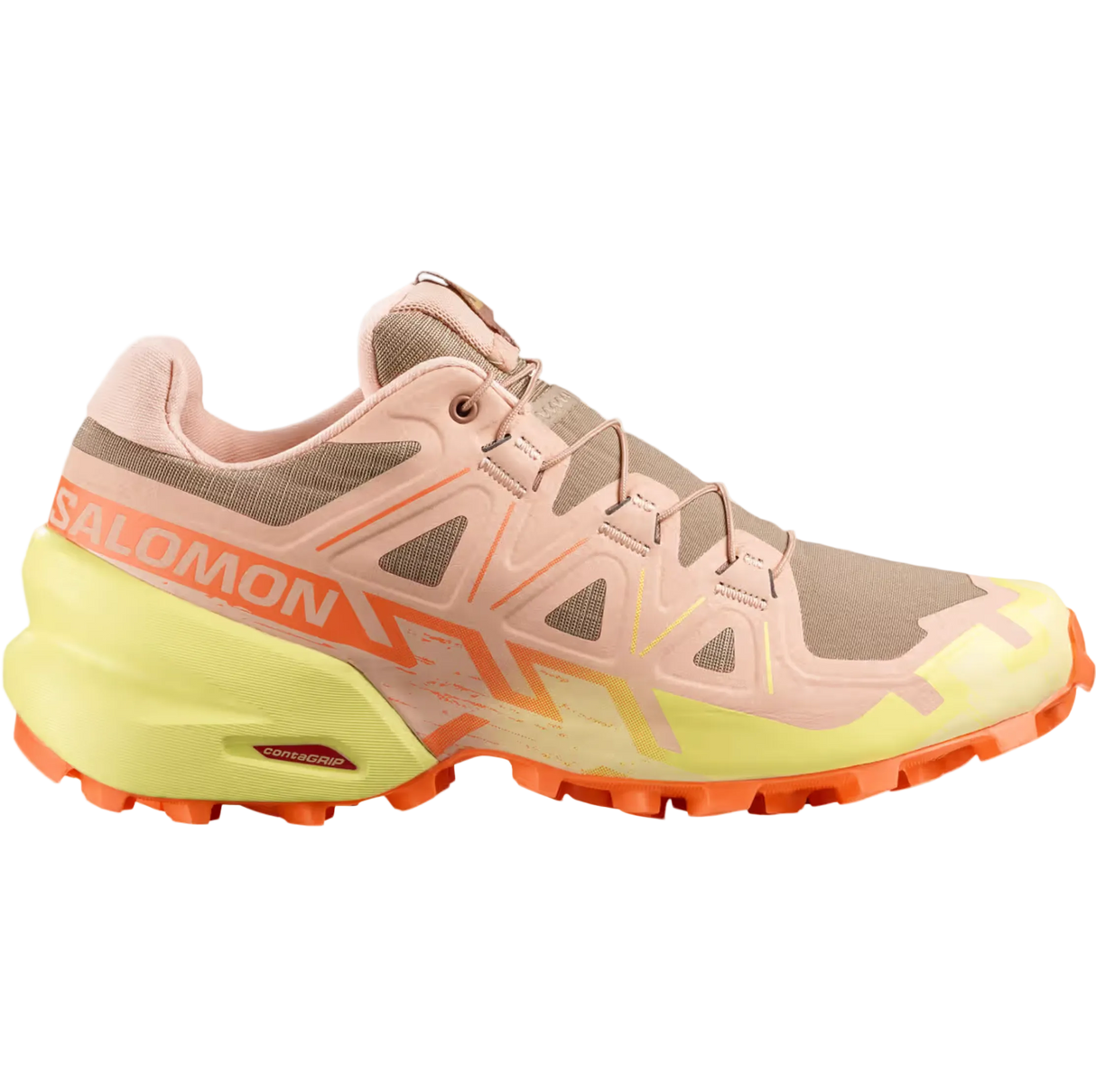 SALOMON shoes Speedcross 6 W burro/sunny lime/almond cream