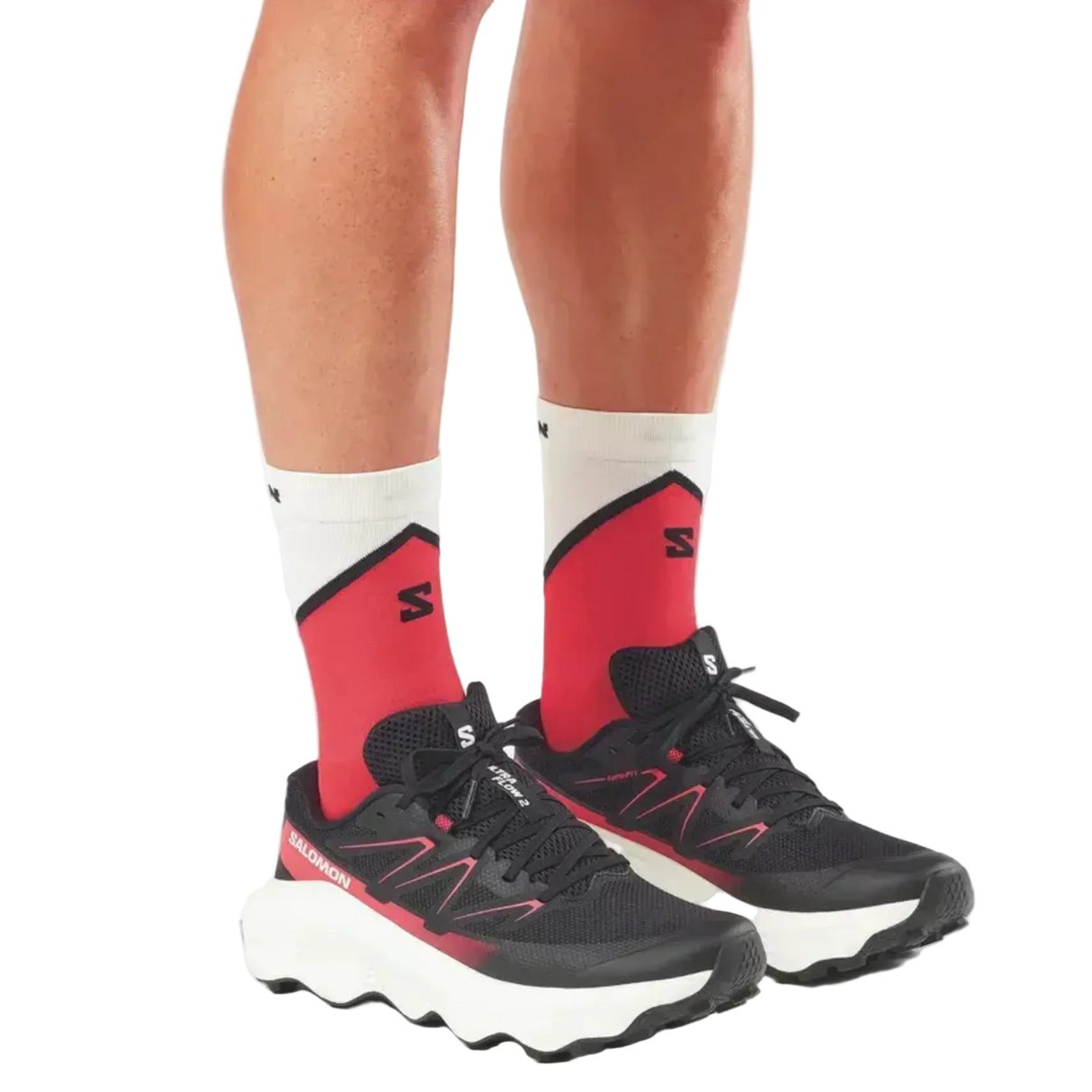 SALOMON shoes Ultra Flow 2 black/vanilla ice/fiery red