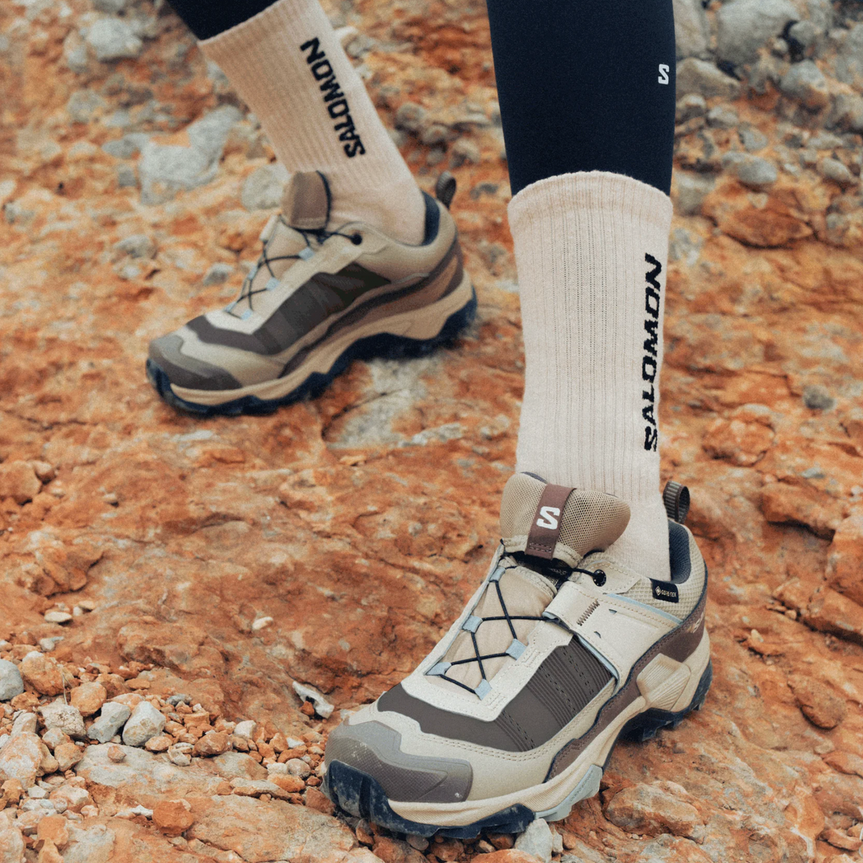 SALOMON shoes X Ultra 5 GTX W desert tan/white pepper/green milieu