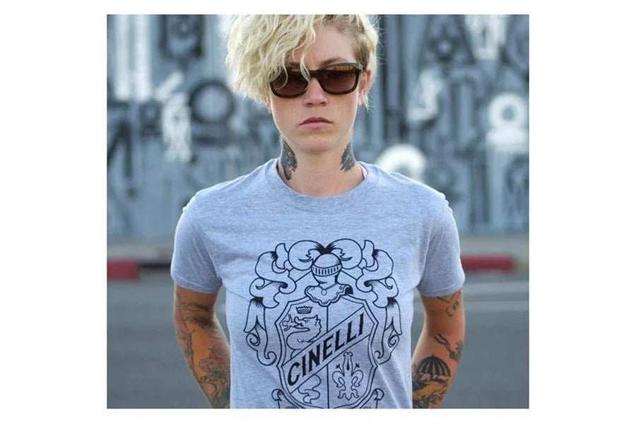 Cinelli Crest Grey T-Shirt - Simple Bike Store