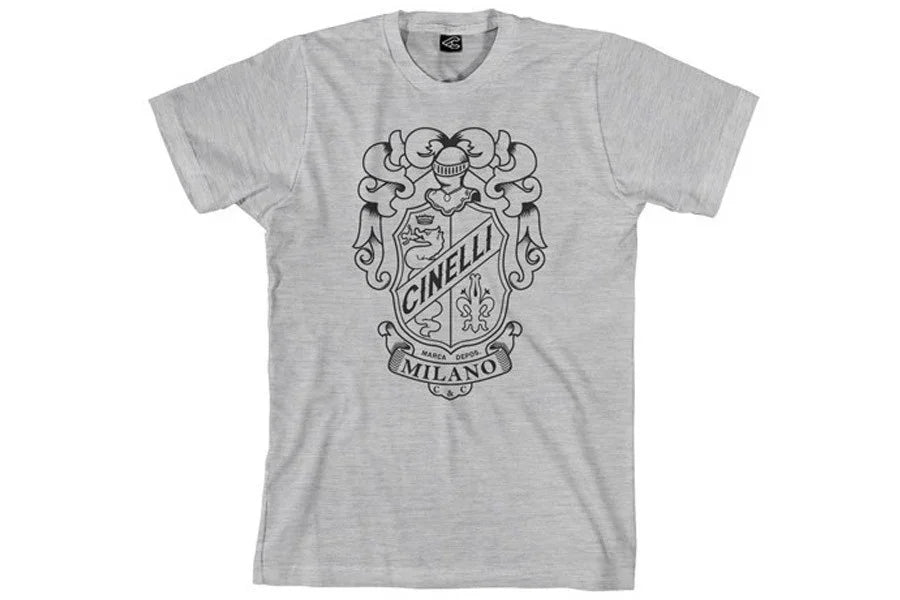 Cinelli Crest Grey T-Shirt - Simple Bike Store