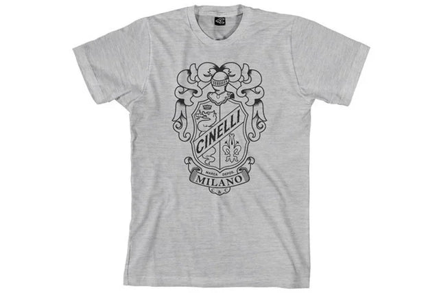 Cinelli Crest Grey T-Shirt - Simple Bike Store