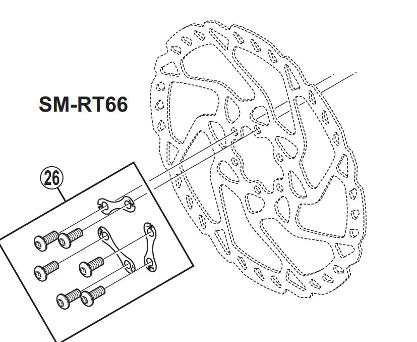 Shimano Brake Rotor SLX SM-RT66 - Simple Bike Store