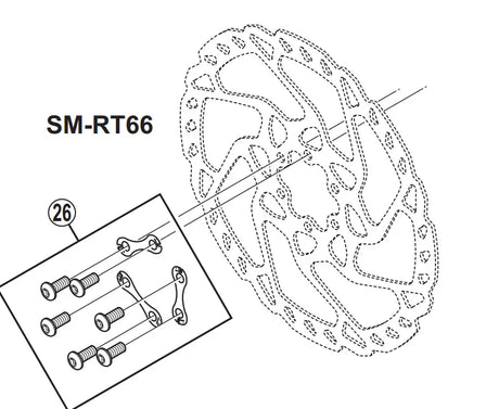 Shimano Brake Rotor SLX SM-RT66 - Simple Bike Store
