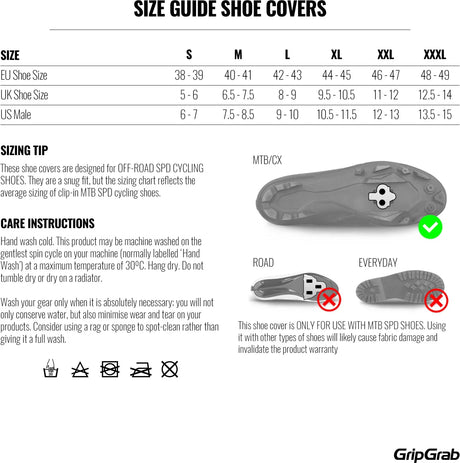 GripGrab AquaShield 2 Waterproof Gravel Shoe Covers - Simple Bike Store
