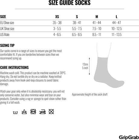GripGrab Classic Regular Cut Summer Socks - Simple Bike Store